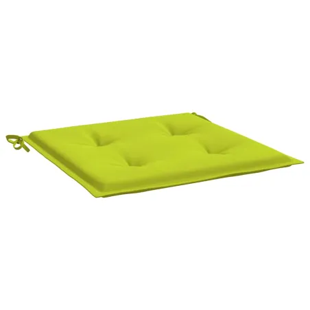 Coussins de chaise de jardin lot de 6 vert vif 40x40x4 cm