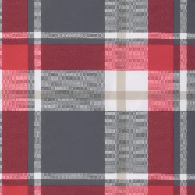 Coussins de chaise de jardin lot de 2 carreaux rouges 40x40x4cm