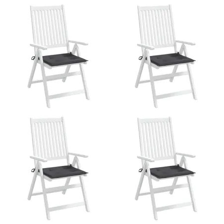 Coussins de chaise de jardin lot de 4 anthracite 50x50x4 cm