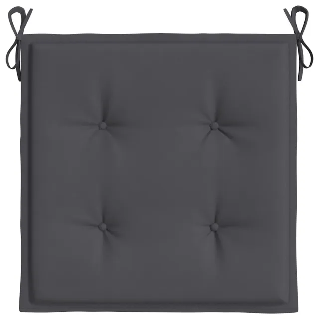 Coussins de chaise de jardin lot de 6 anthracite 50x50x4 cm