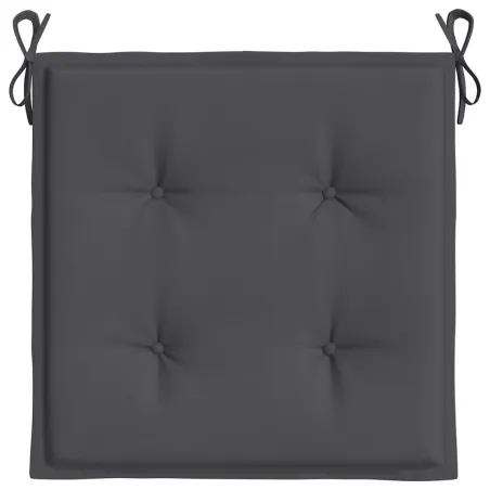 Coussins de chaise de jardin lot de 6 anthracite 50x50x4 cm