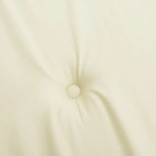 Coussins de chaise jardin lot de 4 crème 50x50x4cm tissu oxford