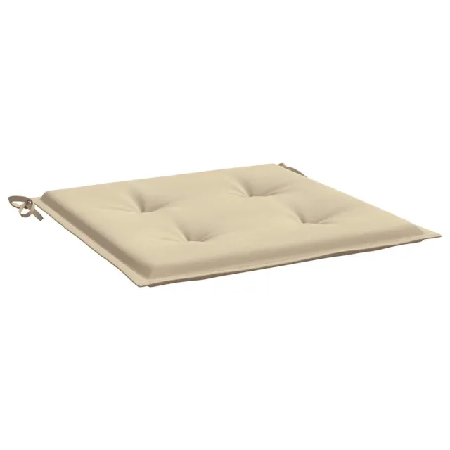 Coussins de chaise jardin lot de 6 beige 50x50x4cm tissu oxford