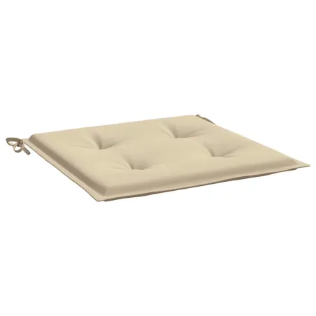 Coussins de chaise jardin lot de 6 beige 50x50x4cm tissu oxford