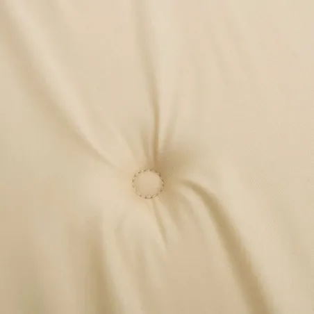 Coussins de chaise jardin lot de 6 beige 50x50x4cm tissu oxford