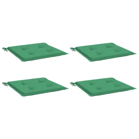 Coussins de chaise jardin lot de 4 vert 50x50x4 cm tissu oxford