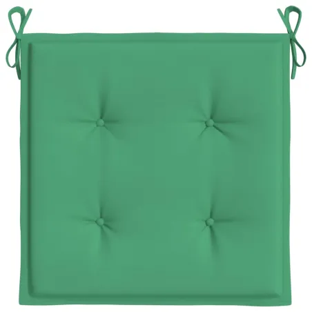 Coussins de chaise jardin lot de 4 vert 50x50x4 cm tissu oxford