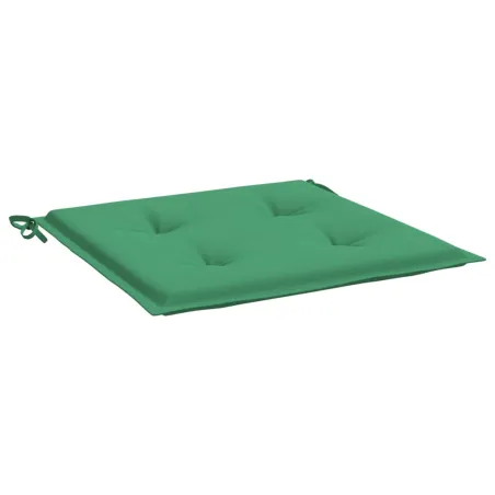 Coussins de chaise jardin lot de 6 vert 50x50x4 cm tissu oxford