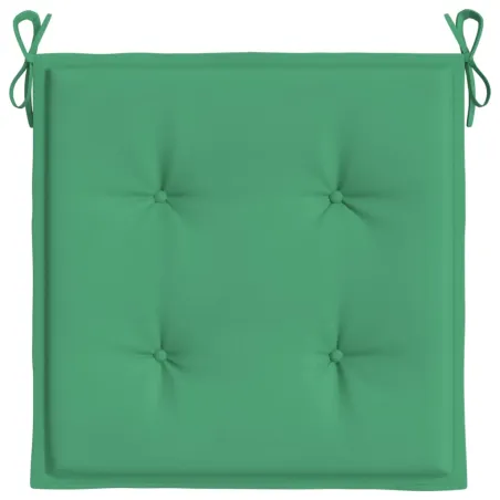 Coussins de chaise jardin lot de 6 vert 50x50x4 cm tissu oxford