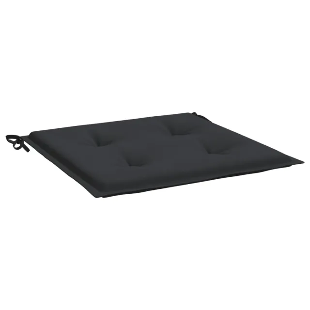 Coussins de chaise jardin lot de 6 noir 50x50x4 cm tissu oxford