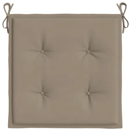 Coussins de chaise jardin lot de 6 taupe 50x50x4cm tissu oxford