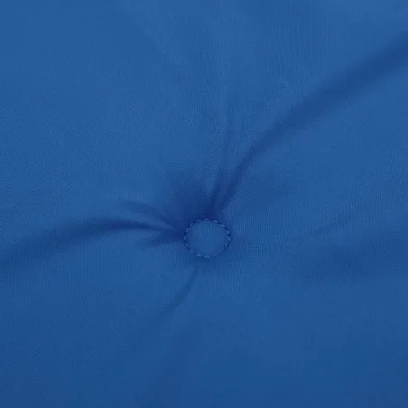 Coussins de chaise de jardin lot de 2 bleu royal 50x50x4 cm