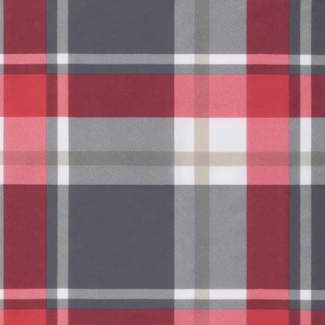 Coussins de chaise de jardin lot de 6 carreaux rouges 50x50x4cm