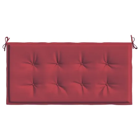 Coussin de banc de jardin rouge bordeaux 100x50x4 cm