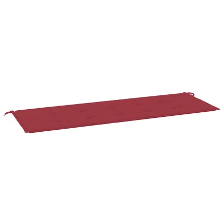 Coussin de banc de jardin rouge bordeaux 150x50x4 cm 2