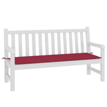 Coussin de banc de jardin rouge bordeaux 150x50x4 cm
