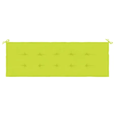 Coussin de banc de jardin vert brillant 150x50x3cm tissu oxford