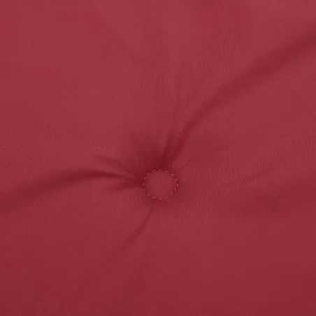 Coussin de banc de jardin rouge bordeaux 180x50x3 cm