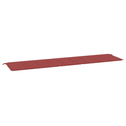 Coussin de banc de jardin rouge bordeaux 200x50x4 cm 2