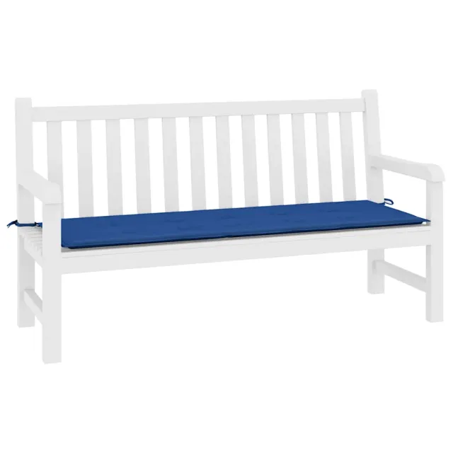 Coussin de banc de jardin bleu royal 200x50x4 cm tissu oxford