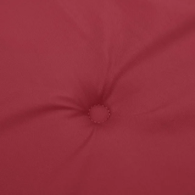 Coussins de chaise de jardin à dossier haut lot de 6 bordeaux