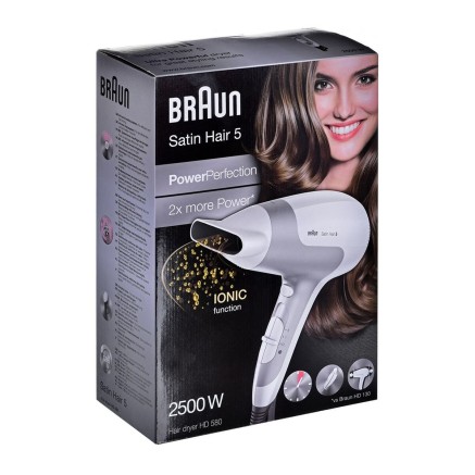 Sèche-cheveux Braun Satin Hair 5 Power Perfection HD580 Blanc 2500 W 2