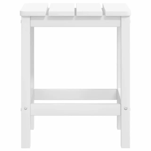 Chaise de jardin Adirondack repose-pied table PEHD Blanc