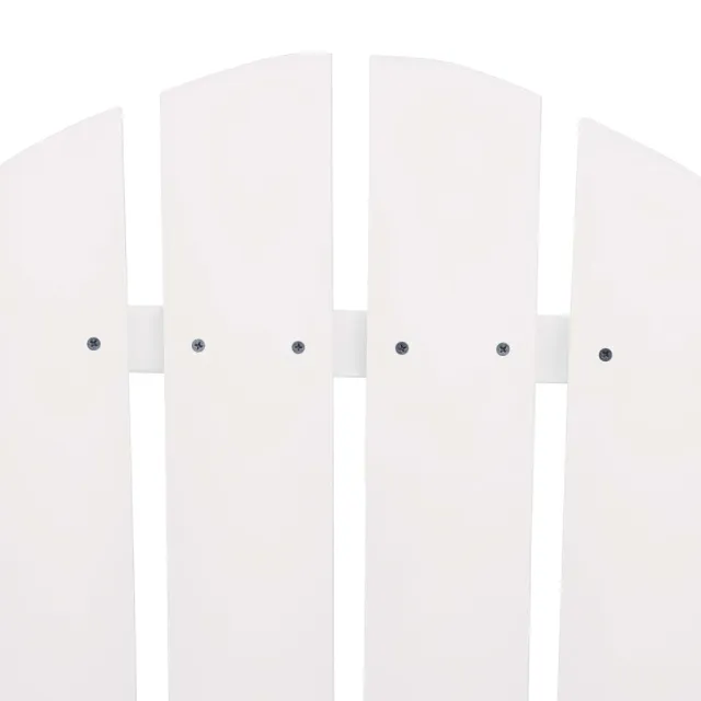 Chaises de jardin Adirondack avec table bois de sapin blanc