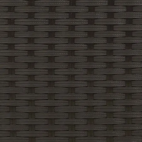 Chaises empilables d'extérieur lot de 4 Résine tressée Noir