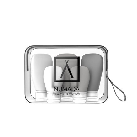 Neceser de Viaje Numada Transparente PVC Silicona 20 x 6,5 x 13,5 cm