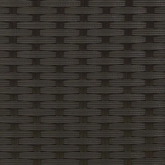 Chaises empilables d'extérieur lot de 6 Résine tressée Noir