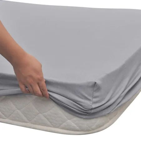 Draps Gris 210 x 190 cm Coton
