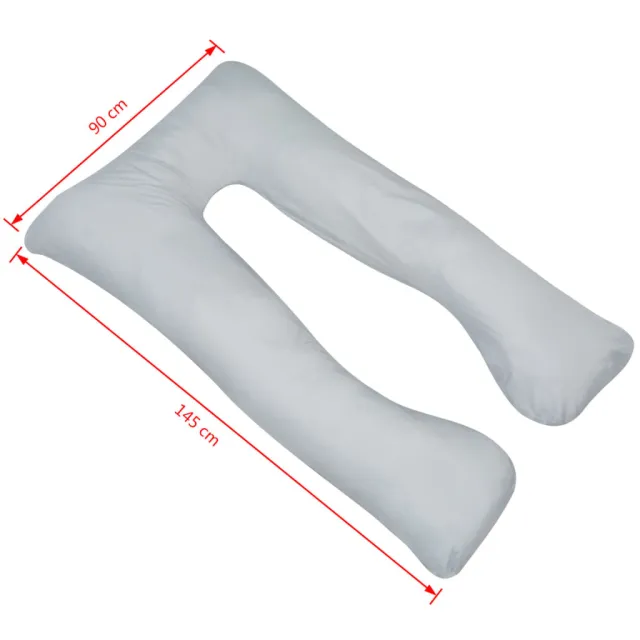 Coussin de grossesse 90 x 145 cm Gris