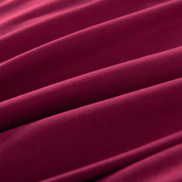 Jeu de housse de couette bordeaux 155x220/80x80 cm