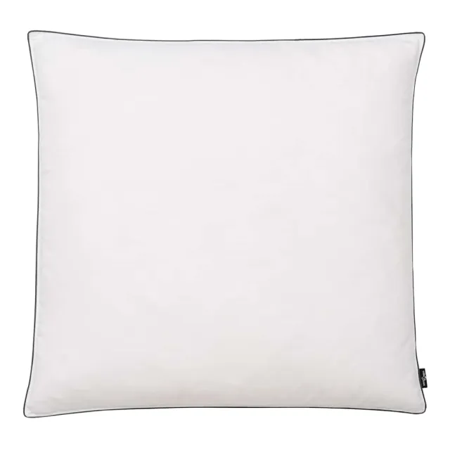 Oreiller lot de 2 Remplissage de duvet 80 x 80 cm Blanc