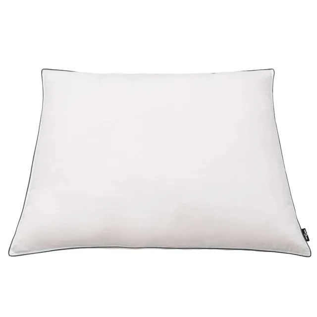 Oreiller lot de 2 Remplissage de duvet léger 80 x 80 cm Blanc