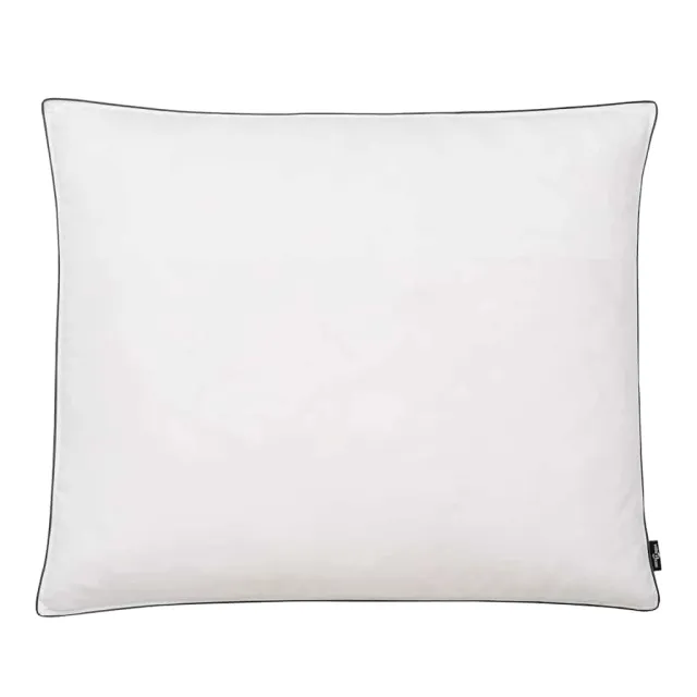 Oreiller lot de 2 Remplissage de duvet léger 70 x 60 cm Blanc