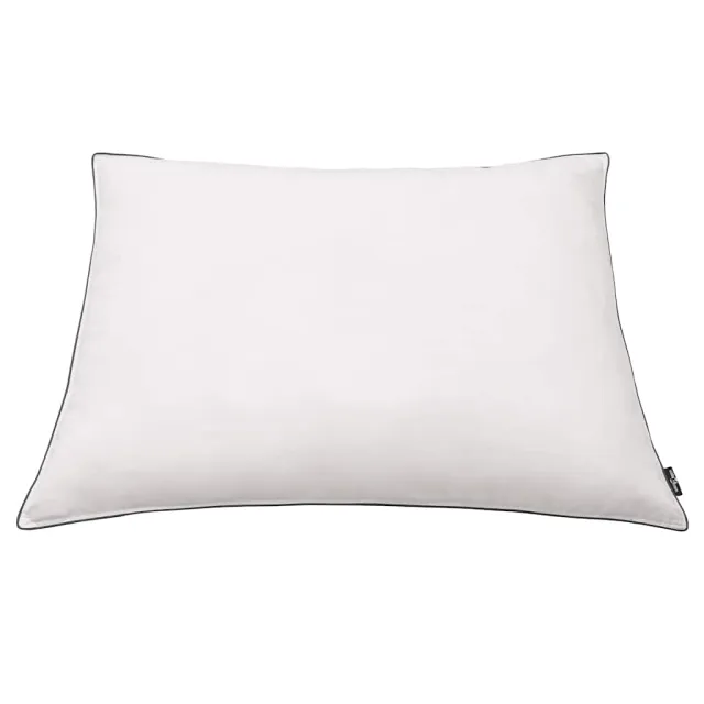 Oreiller lot de 2 Remplissage de duvet léger 70 x 60 cm Blanc