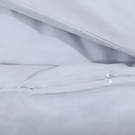 Ensemble de housse de couette Gris 200x200 cm Microfibre légère