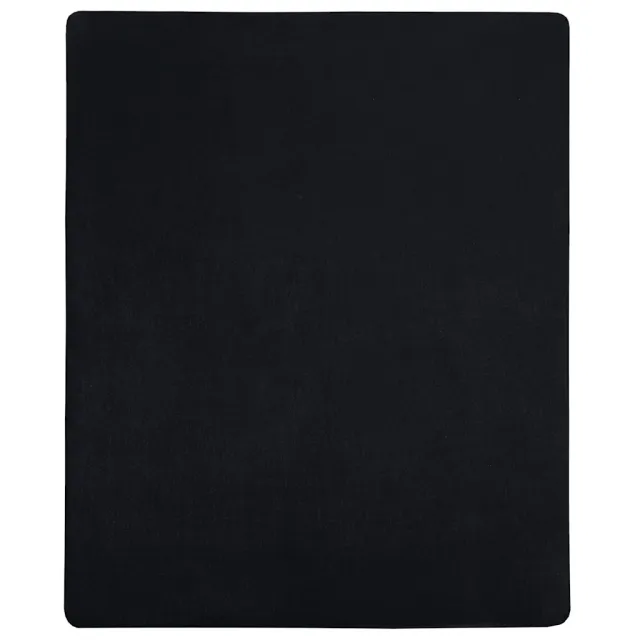 Draps-housses Jersey 2 pcs Noir 180x200 cm Coton