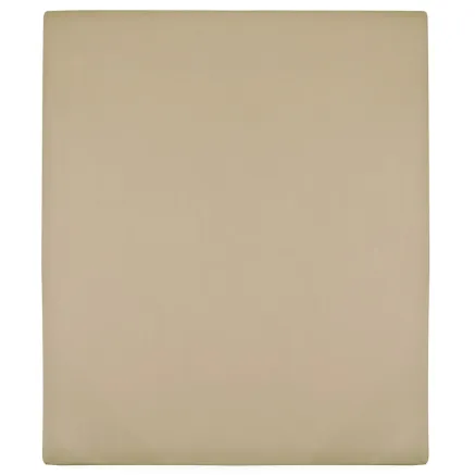 Drap-housse Jersey Taupe 100x200 cm Coton