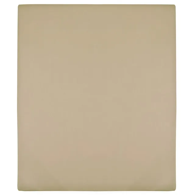 Drap-housse Jersey Taupe 140x200 cm Coton