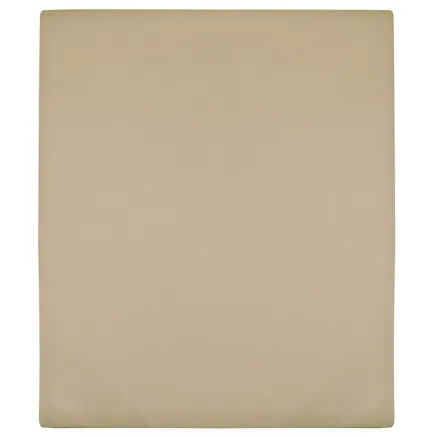Draps-housses Jersey 2 pcs Taupe 160x200 cm Coton