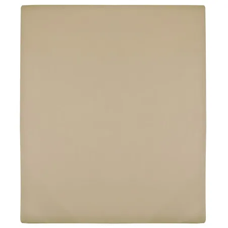 Draps-housses Jersey 2 pcs Taupe 160x200 cm Coton