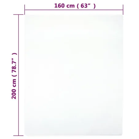 Draps-housses Jersey 2 pcs Blanc 160x200 cm Coton