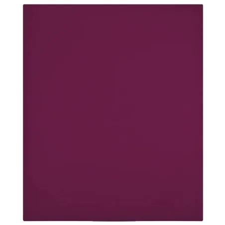 Drap-housse Jersey Bordeaux 90x200 cm Coton