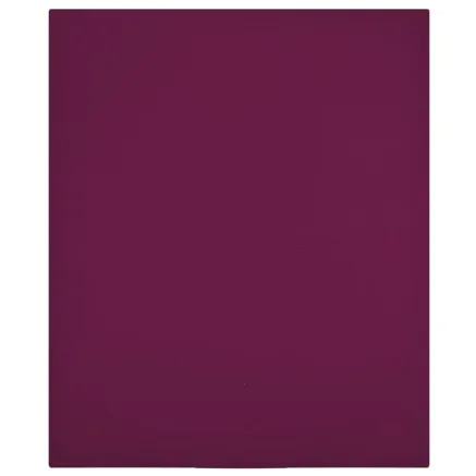Draps-housses Jersey 2 pcs Bordeaux 140x200 cm Coton