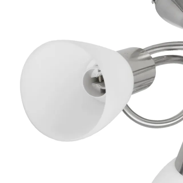 Plafonnier avec abat-jour en verre pour 3 ampoules E14