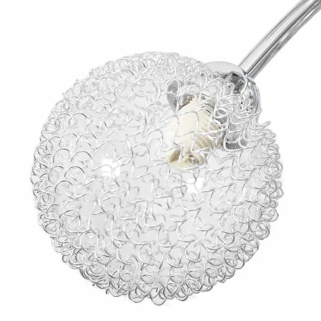 Plafonnier avec abat-jour en fils métalliques 4 ampoules G9