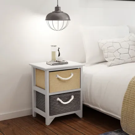 Table de chevet 2 pcs Bois